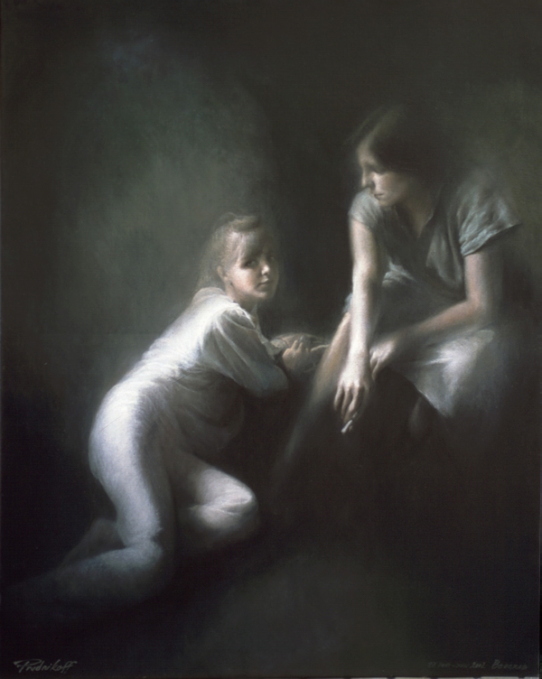 picture, young woman and a girl